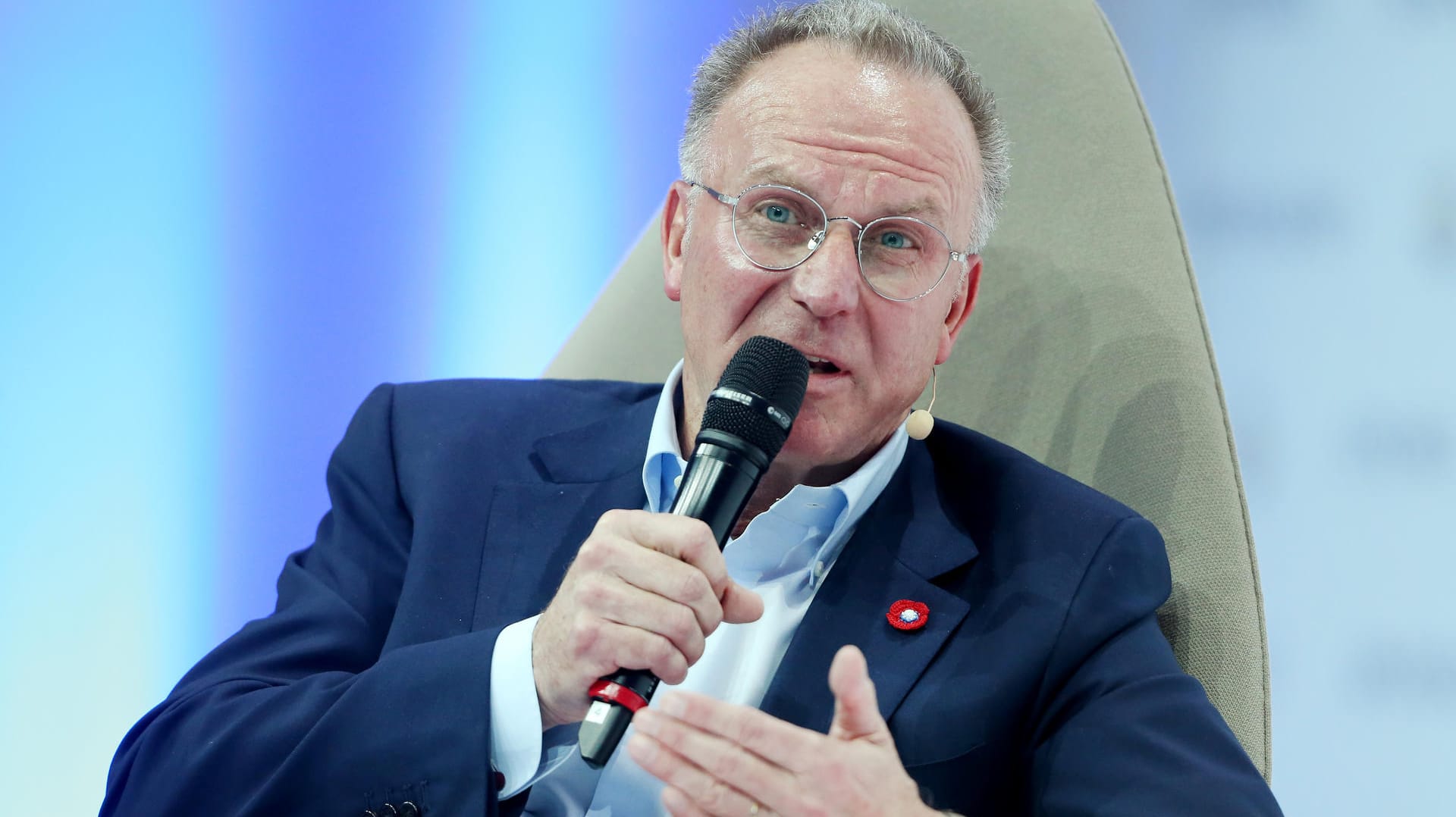 Der Boss des FC Bayern: Karl-Heinz Rummenigge auf dem Sportkongress Spobis.