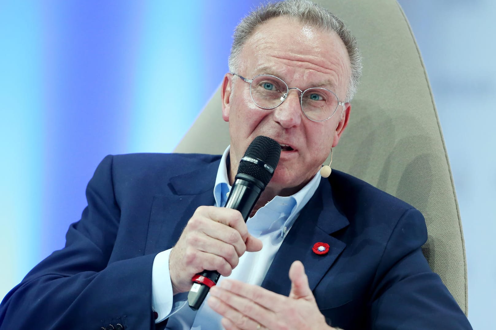 Der Boss des FC Bayern: Karl-Heinz Rummenigge auf dem Sportkongress Spobis.