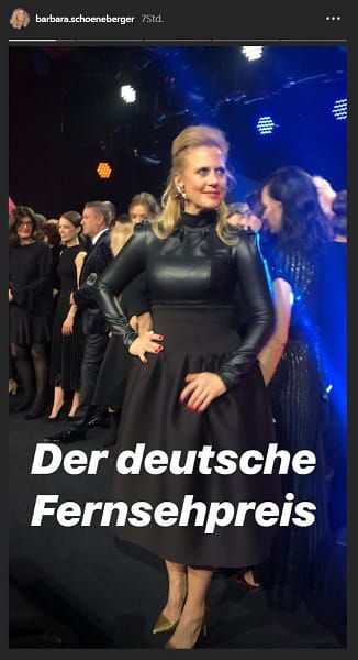 Barbara Schöneberger: Beim Fernsehpreis trug sie Leder.