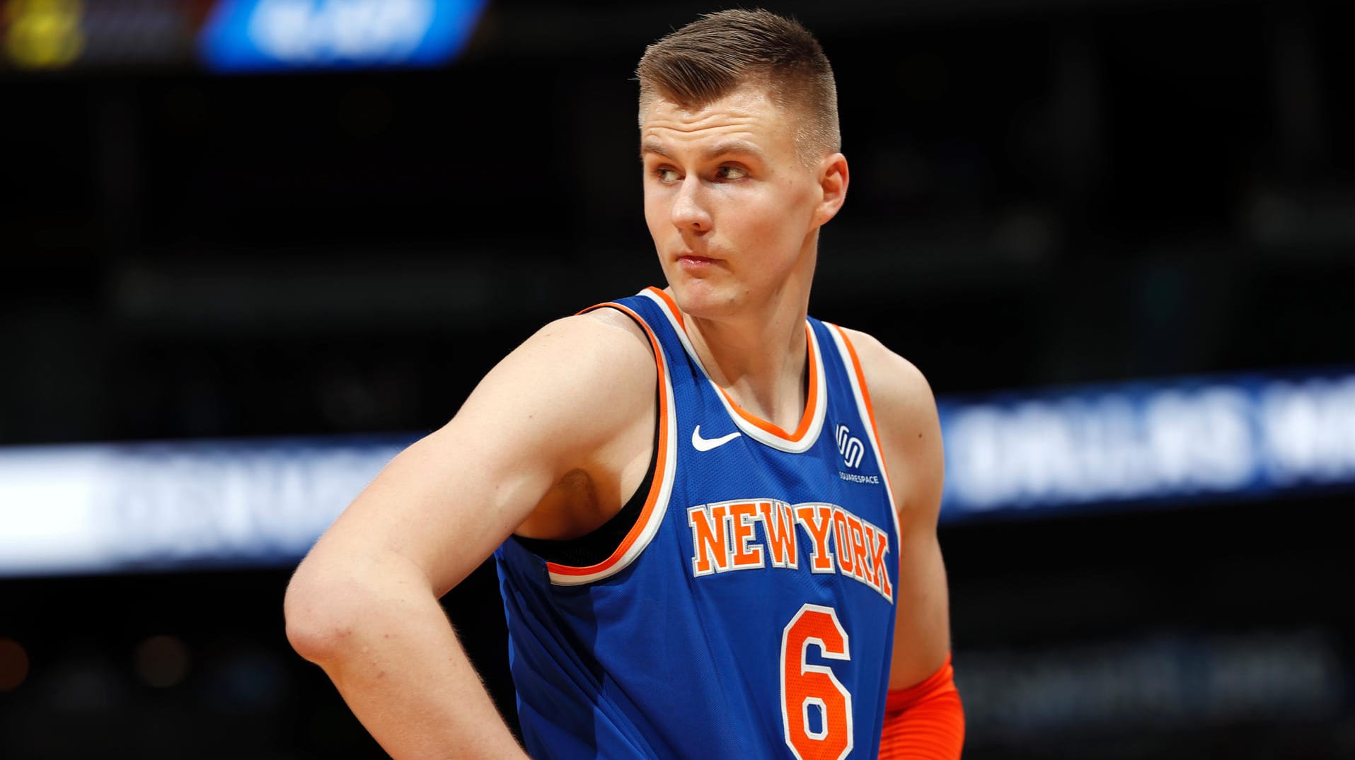 Neuen Klub im Blick: Kristaps Porzingis wird Teamkollege von Dirk Nowitzki.