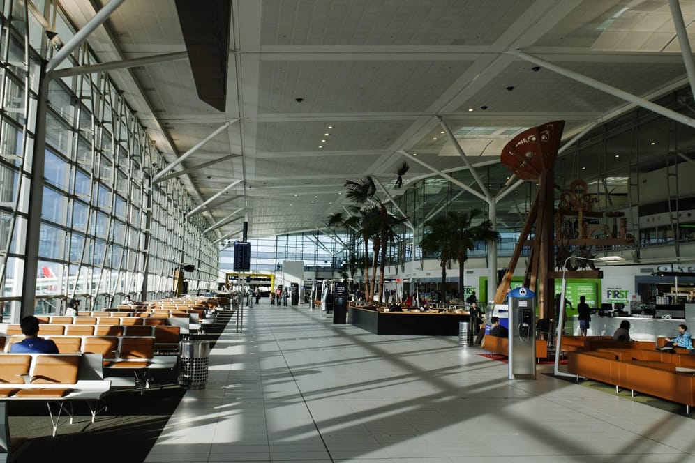 Abfertigungshalle des Brisbane International Airport: Nach dem Zwischenfall wurde der Flughafen evakuiert. (Archivfoto)