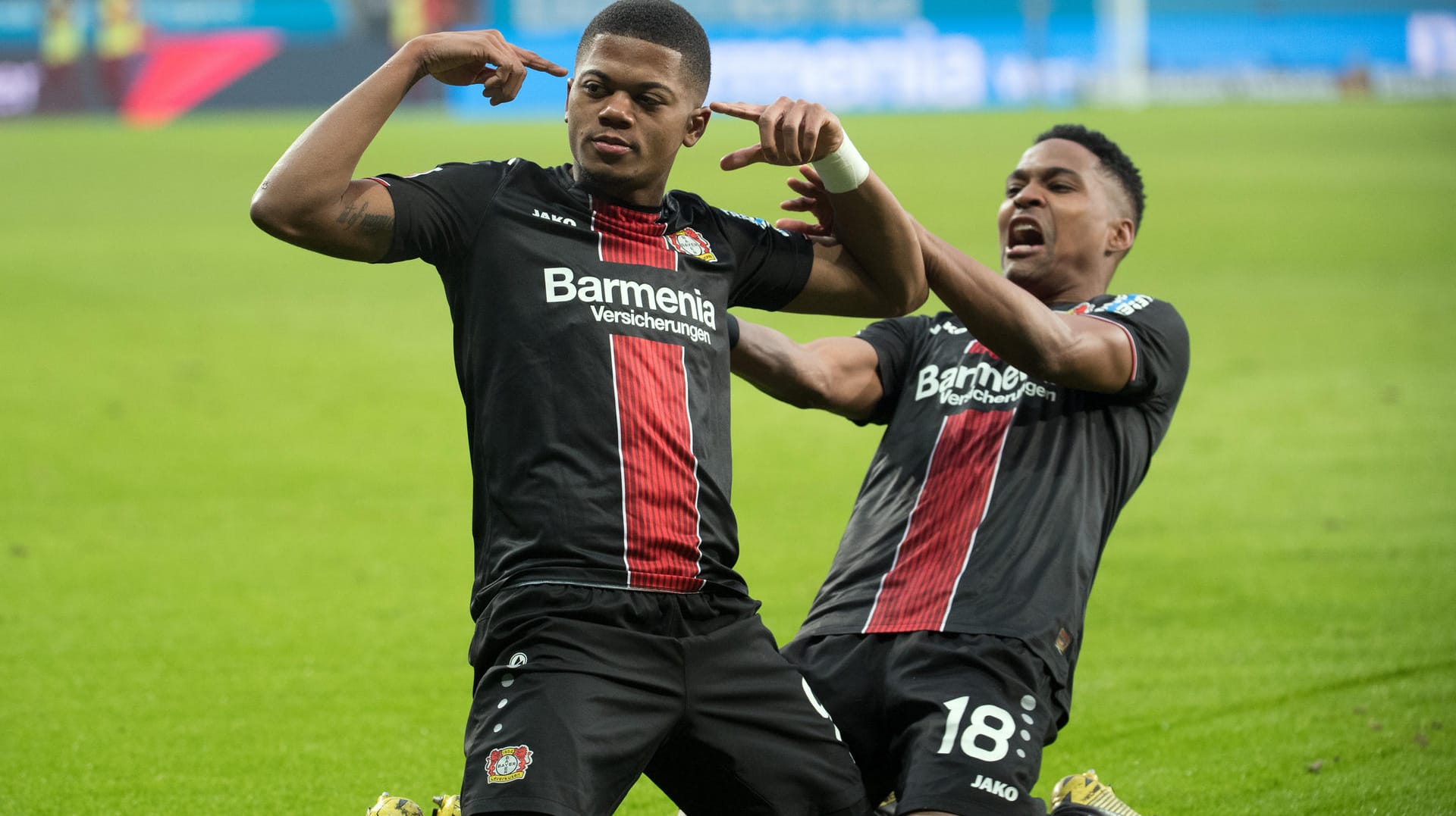 Sorgte für das zwischenzeitliche 1:1: Leverkusens Leon Bailey.