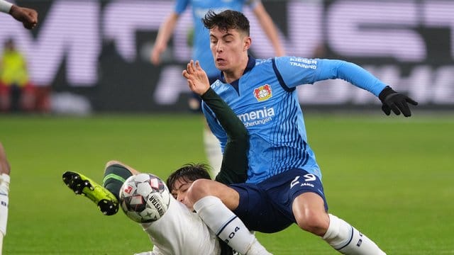 Leverkusens Kai Havertz droht verletzungsbedingt ein Ausfall.