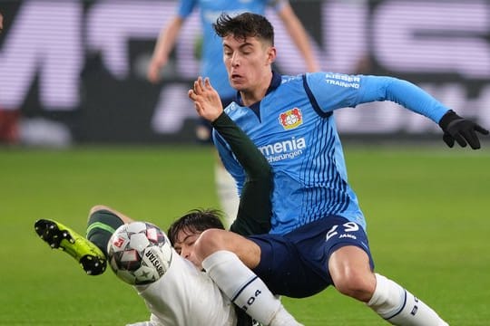 Leverkusens Kai Havertz droht verletzungsbedingt ein Ausfall.