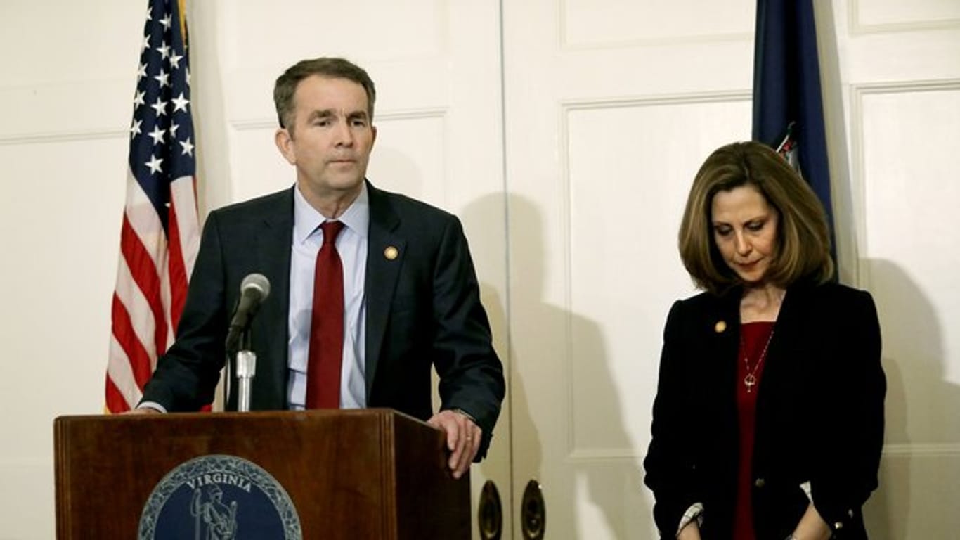 Ralph Northam, demokratischer Gouverneur des US-Bundesstaates Virginia, neben seiner Frau Pam.