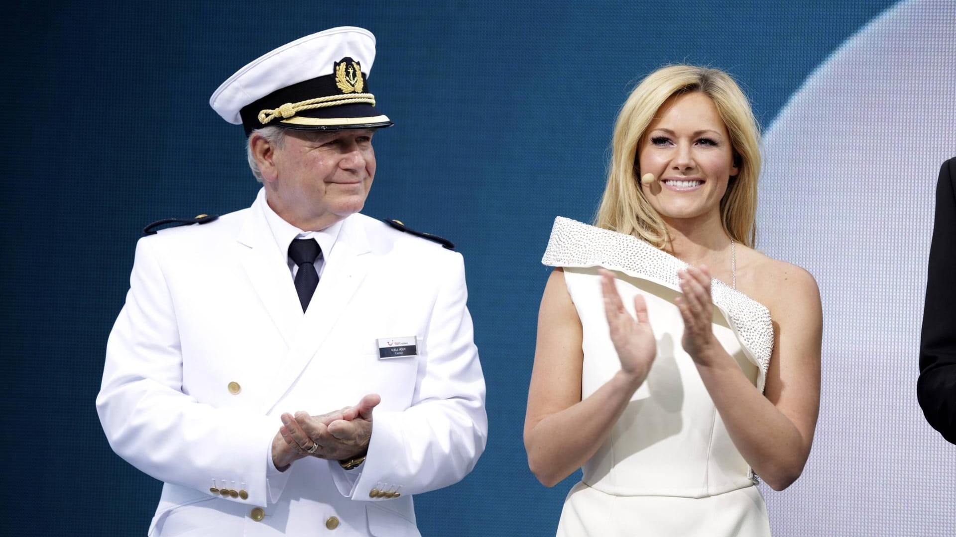 Kjell Holm und Helene Fischer: Die Schlagersängerin war bei der Taufe des Kreuzfahrtschiffs Mein Schiff 3 dabei.