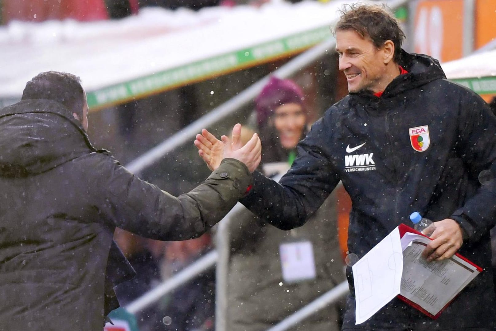 Erfolg beim Debüt: Jens Lehmann (r.) und Manuel Baum.