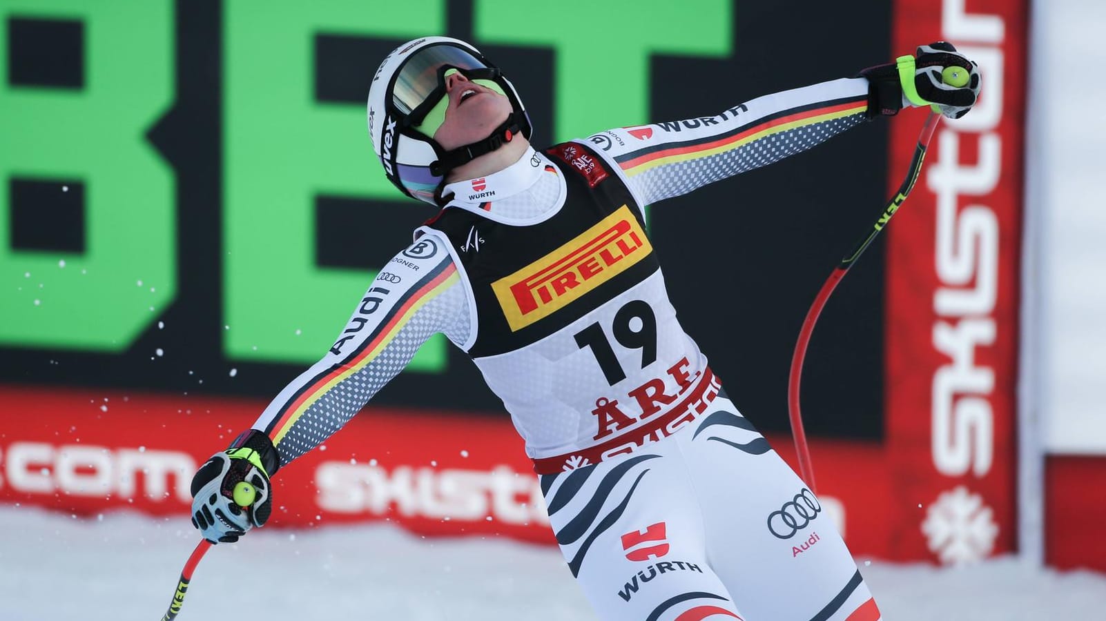 Frustriert im Ziel: Viktoria Rebensburg hat die erhoffte Medaille knapp verpasst.