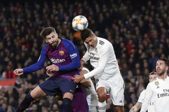 Das Spiel zwischen den beiden spanischen Platzhirschen FC Barcelona und Real Madrid im Copa del Rey endete 1:1.