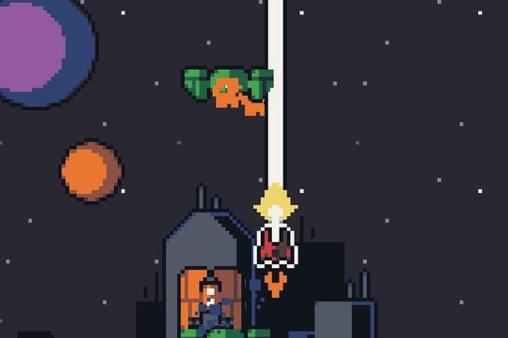 "Galaxy Stack": Das Spiel macht die Erdverteidiger auch noch zum Türmchenbauer. Denn: Wo ein Turm steht, kann kein Raumschiff landen.