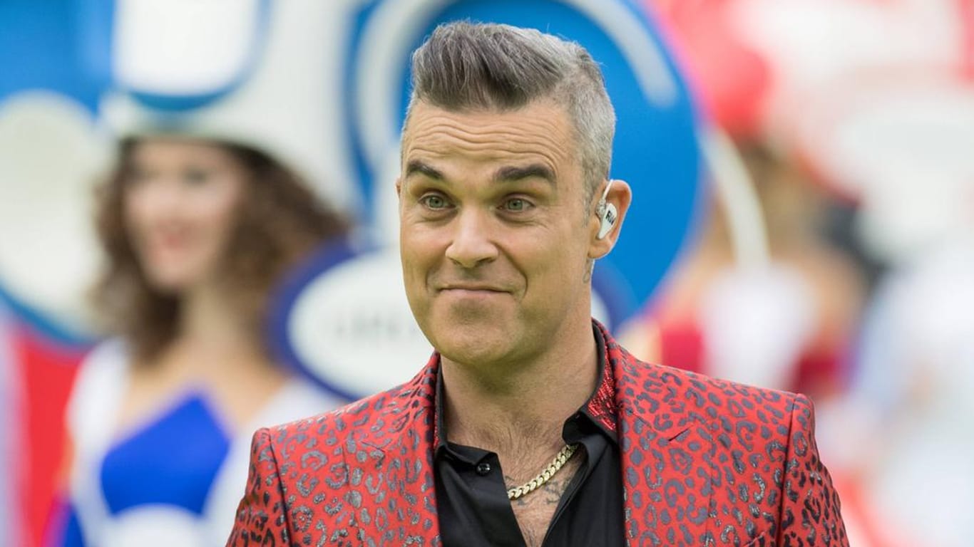 Robbie Williams: Der Sänger musiziert auch mit seiner kleinen Tochter.