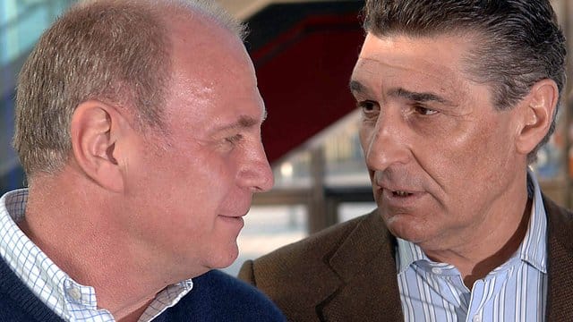 Uli Hoeneß (l) und Rudi Assauer hatten ein gutes Verhältnis. Uli Hoeneß (l) und Rudi Assauer hatten ein gutes Verhältnis.