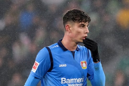 Der Leverkusener Kai Havertz leidet an einer Verletzung im Bereich der Hüftmuskulatur.