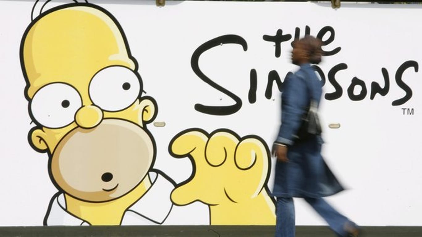 Werbeplakat für den Kinofilm "The Simpsons".
