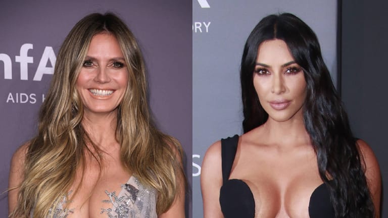 Heidi Klum und Kim Kardashian: Sie setzen auf tiefe Dekolletés.