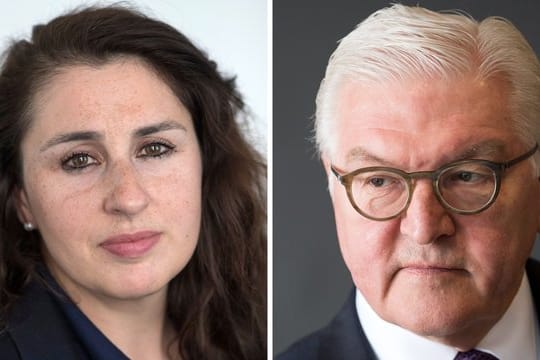 Die Bildkombo zeigt die Rechtsanwältin Seda Basay-Yildiz und Bundespräsident Frank-Walter Steinmeier.