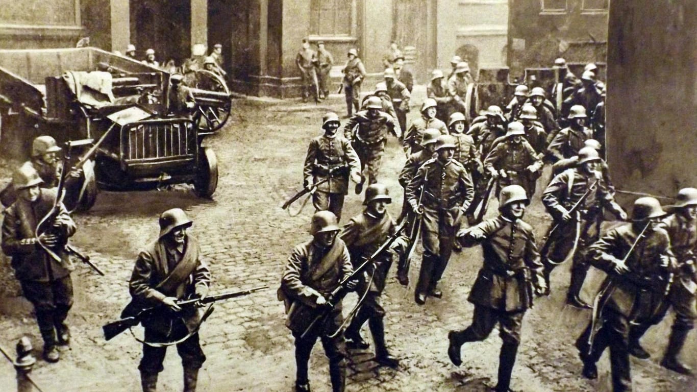 Die Januarkämpfe dauern vom 5. bis zum 12. Januar 1919.