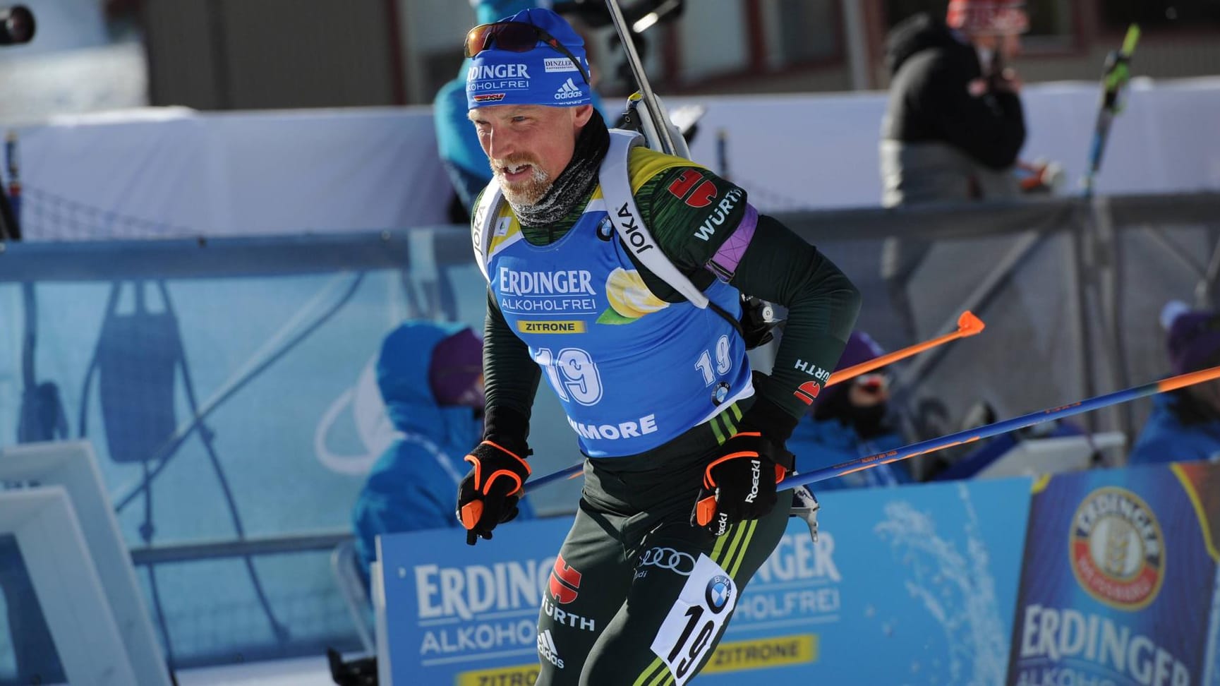 Kanadische Kälte: Erik Lesser gefror in Canmore der Bart.