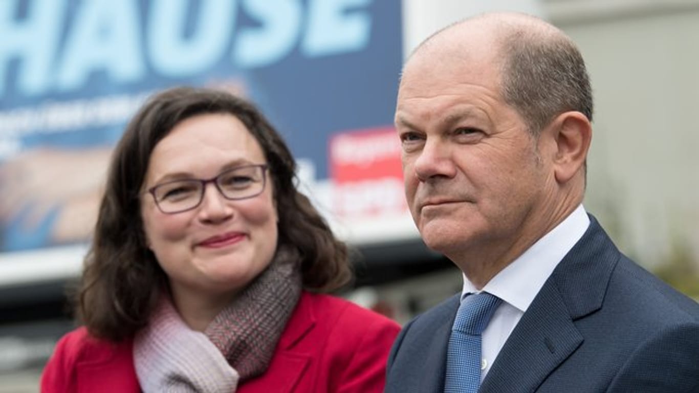 Bei ihren Plänen für eine Abkehr von Hartz IV hat SPD-Chefin Andrea Nahles die Unterstützung von Finanzminister Scholz.