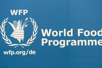 Das Logo des UN-Welternährungsprogramms World Food Programme (WFP).