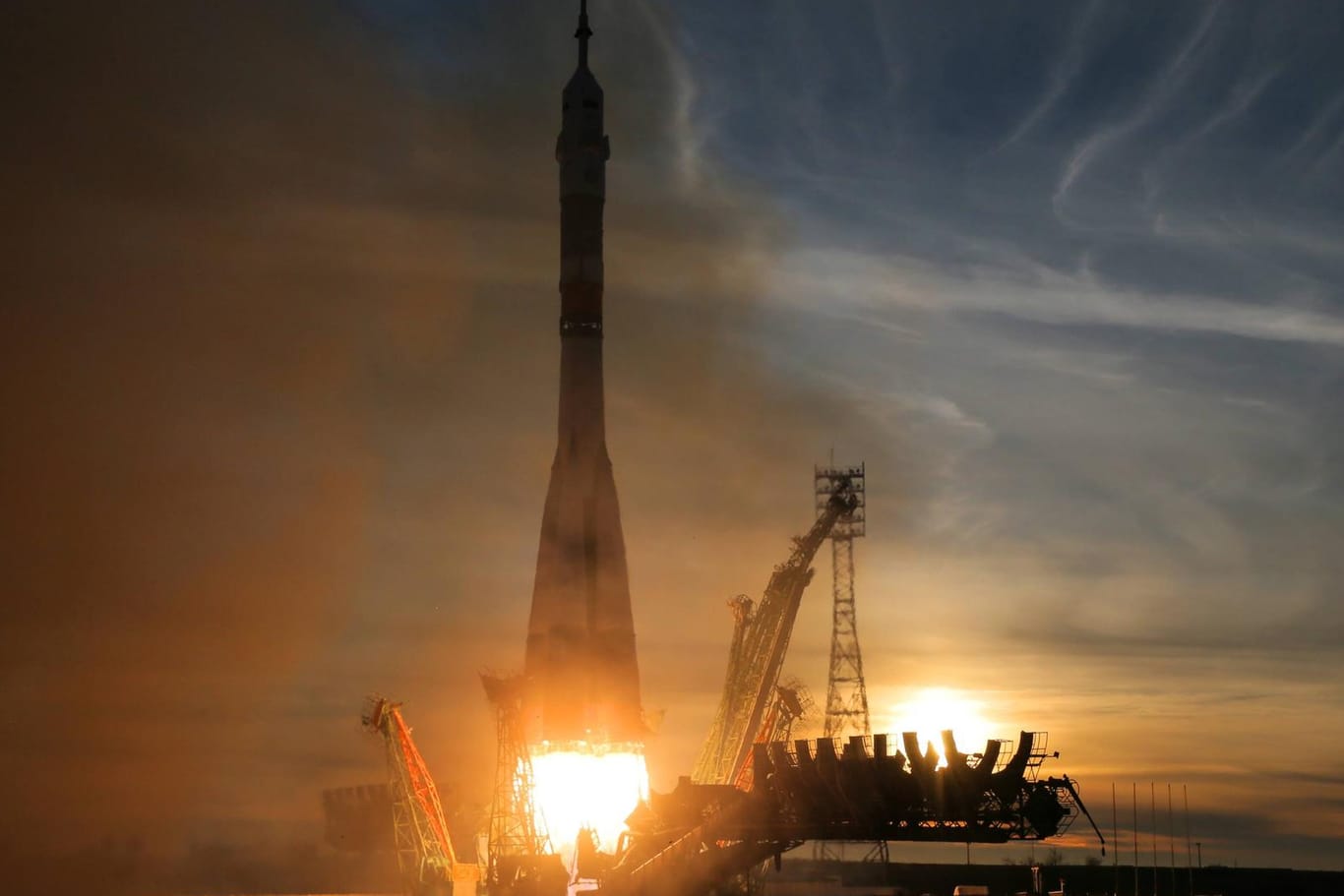 Das russische Sojus-Raumschiff auf dem Flug Sojus MS-11 zur ISS (Archivbild): Einem Dokument der Raumfahrbehörde Roskosmos zufolge soll es nach 2031 jedes Jahr bemannte Flüge zum Mond geben.