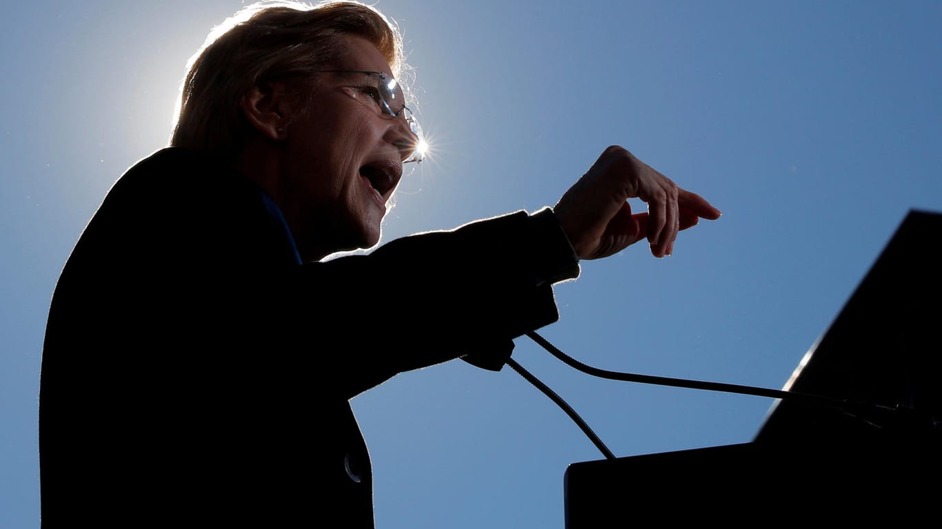 Elizabeth Warren: Die US-Senatorin kritisierte bei ihrer Rede die gegenwärtigen Lebensumstände in den USA.