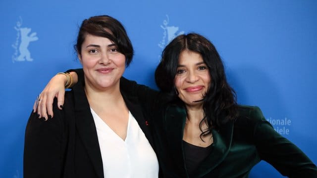 Schauspielerin Zorica Nusheva (l), und Regisseurin Teona Strugar Mitevska, beim Photocall ihres Films "God exists, Her Name is Petrunya".