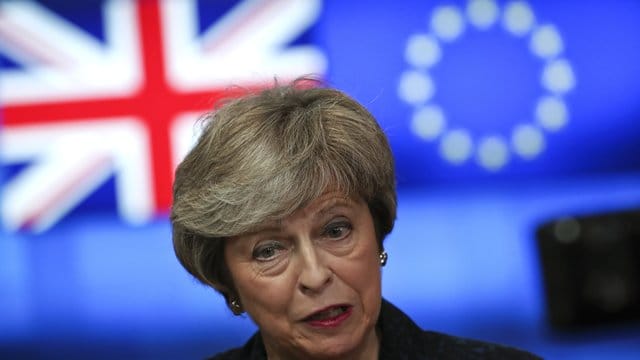 Die britische Premierministerin Theresa May. Die britische Premierministerin Theresa May.