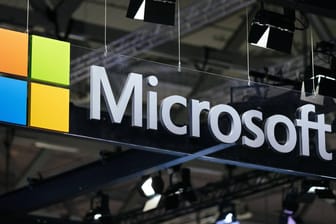 Logo von Microsoft: Windows 10 hat die Nase vorn