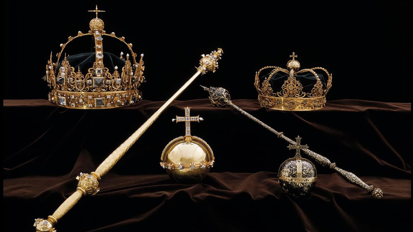 Die gestohlenen Kronjuwelen von König Karl IX und Königin Kristina von Schweden: Letzte Woche nahm die Polizei zwei Verdächtige fest. (Archivbild)