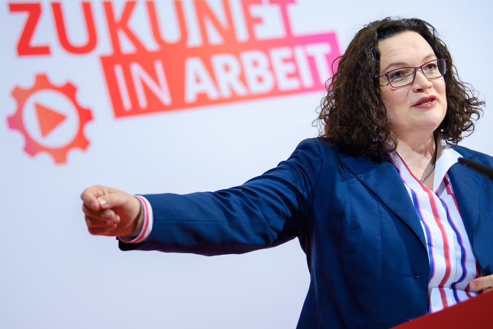 Andrea Nahles: Die SPD-Vorsitzende will Teile des Sozialstaatskonzepts mit der Union umsetzen.