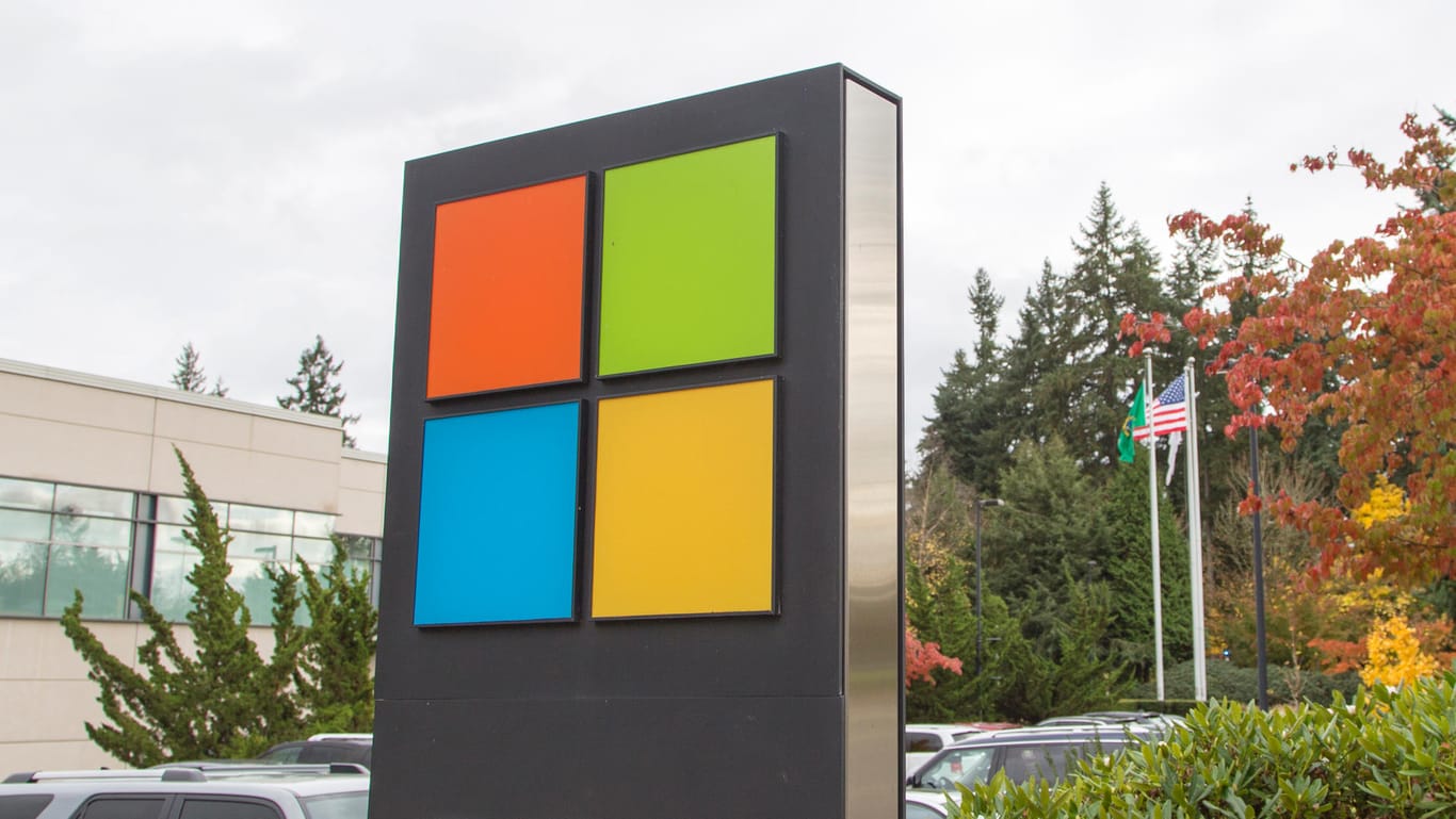 Das Logo von Microsoft: Kriminelle verschicken derzeit Spam-Mails im Namen des Konzerns.