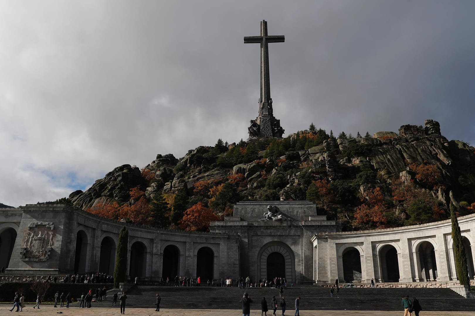 Madrid: Die Gedenkstätte Valle de los Caidos (Tal der Gefallenen) bei El Escorial in der sich das Grab des ehemaligen spanischen Diktators Francisco Franco befindet.