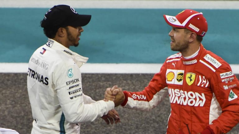 Bald wieder auf Sky zu sehen: Lewis Hamilton (l.) und Sebastian Vettel.