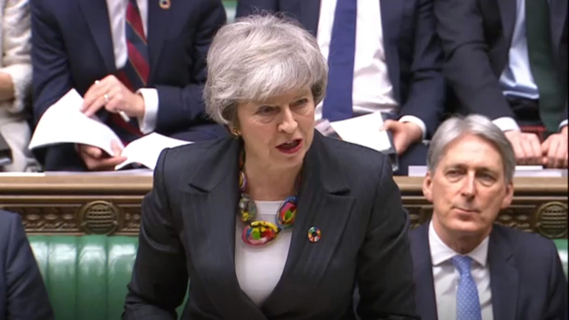 Theresa May: Die Premierministerin hat eine muntere Brexit-Debatte erlebt.