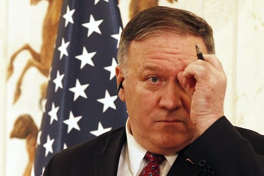US-Außenminister Mike Pompeo bei einer Pressekonferenz in Warschau.