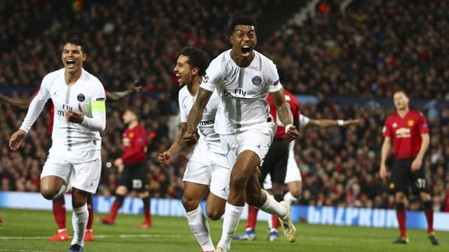 Presnel Kimpembe feiert sein Tor zum 1:0 von PSG.