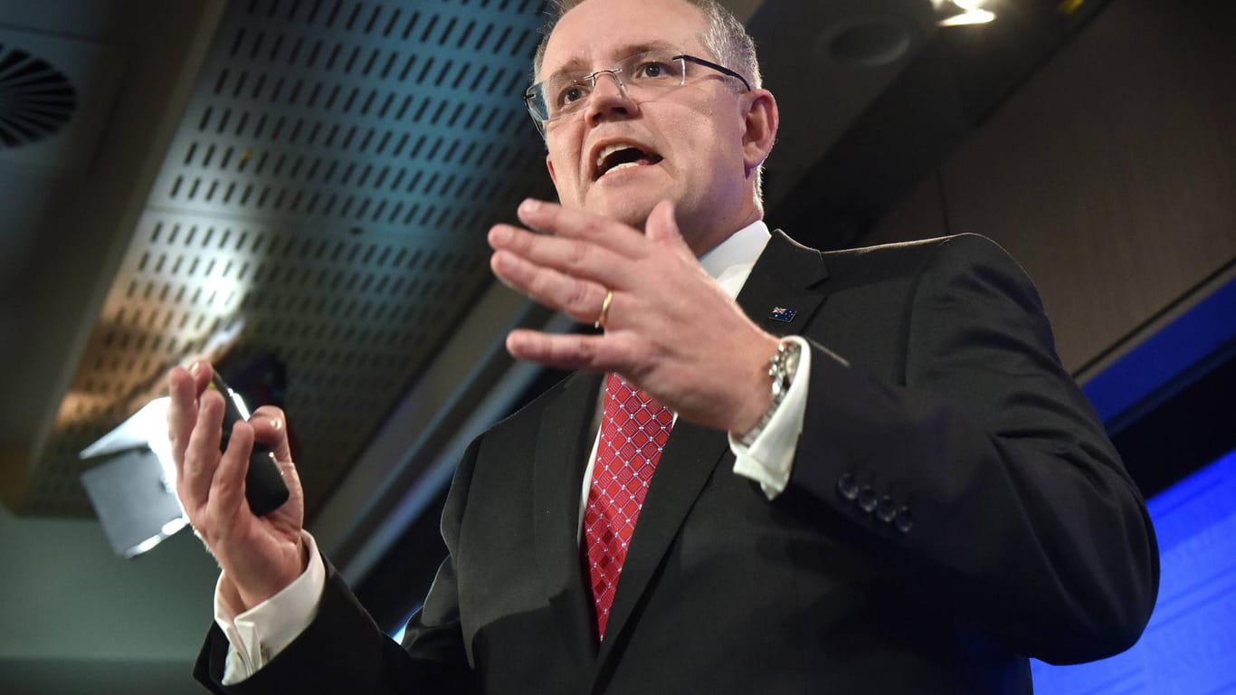 Scott Morrison: Der australische Premier steht unter Druck. Im Mai stehen Parlamentswahlen an.