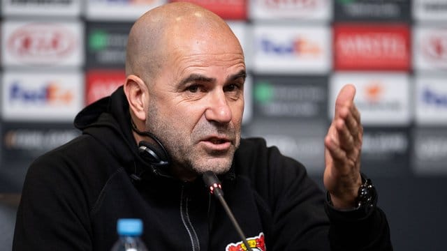 Kehrt auf die internationale Bühne zurück: Leverkusen-Coach: Peter Bosz. Kehrt auf die internationale Bühne zurück: Leverkusen-Coach: Peter Bosz.