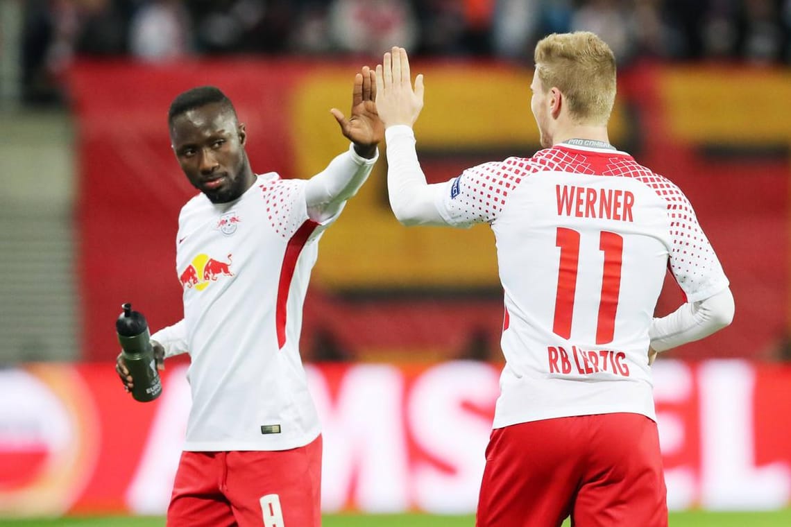 Naby Keita (l.) und Timo Werner: Von Sommer 2016 bis Sommer 2018 waren sie Teamkollegen in Leipzig.
