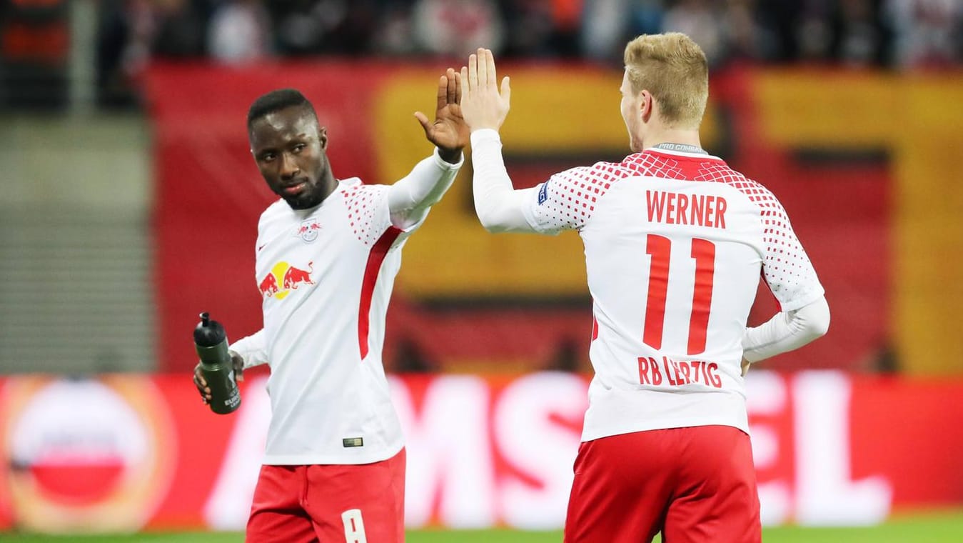 Naby Keita (l.) und Timo Werner: Von Sommer 2016 bis Sommer 2018 waren sie Teamkollegen in Leipzig.