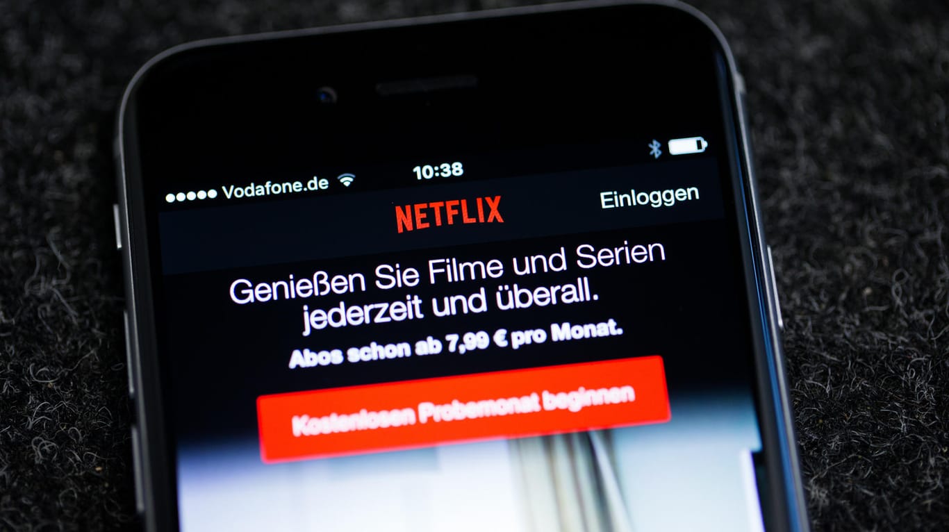 Netflix-App: Der Streaming-Anbieter kündigt neue Serien aus Deutschland an.
