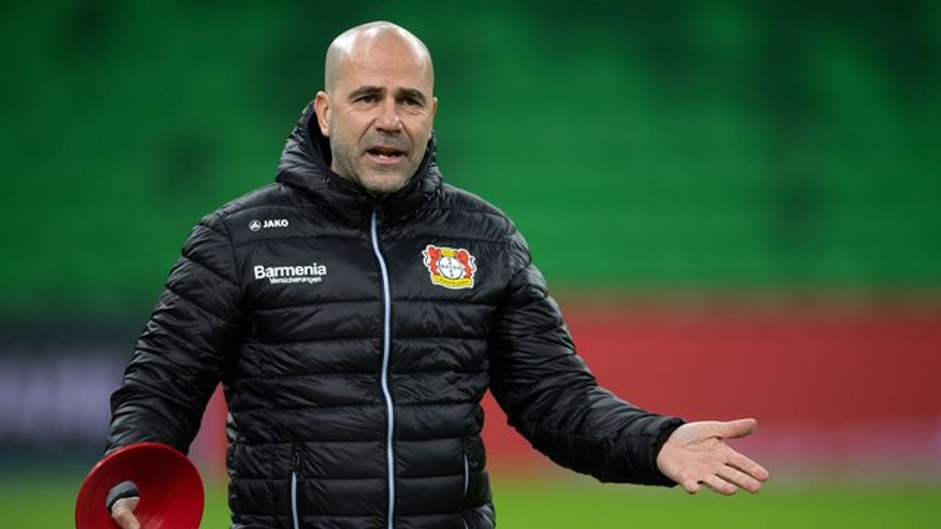 Gibt sein Comeback auf internationaler Bühne: Bayer-Coach Peter Bosz.