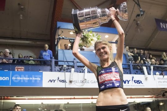 Konstanze Klosterhalfen siegte bei den Millrose Games in New York.