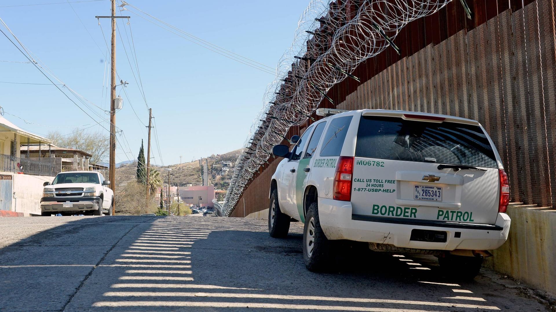 Nogales in Arizona: Aufnahme der Grenze zwischen den USA und Mexiko.