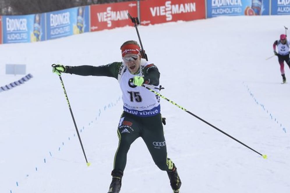 Roman Rees sprintete beim Biathlon-Weltcup in Soldier Hollow auf den dritten Platz.