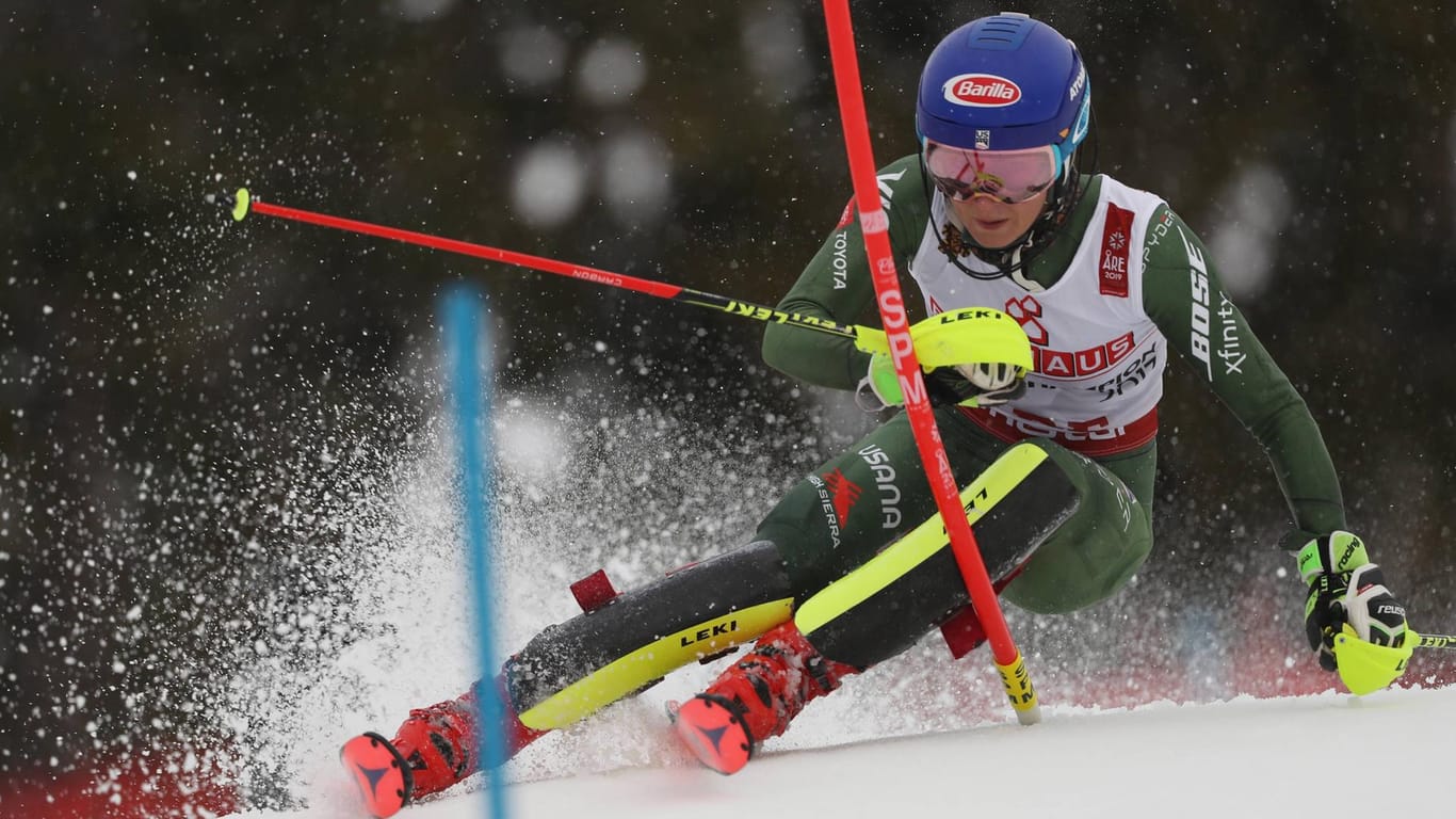 Medaillensammlerin bei der WM: Mikaela Shiffrin gewann in Are nach dem Super-G auch den Slalom.