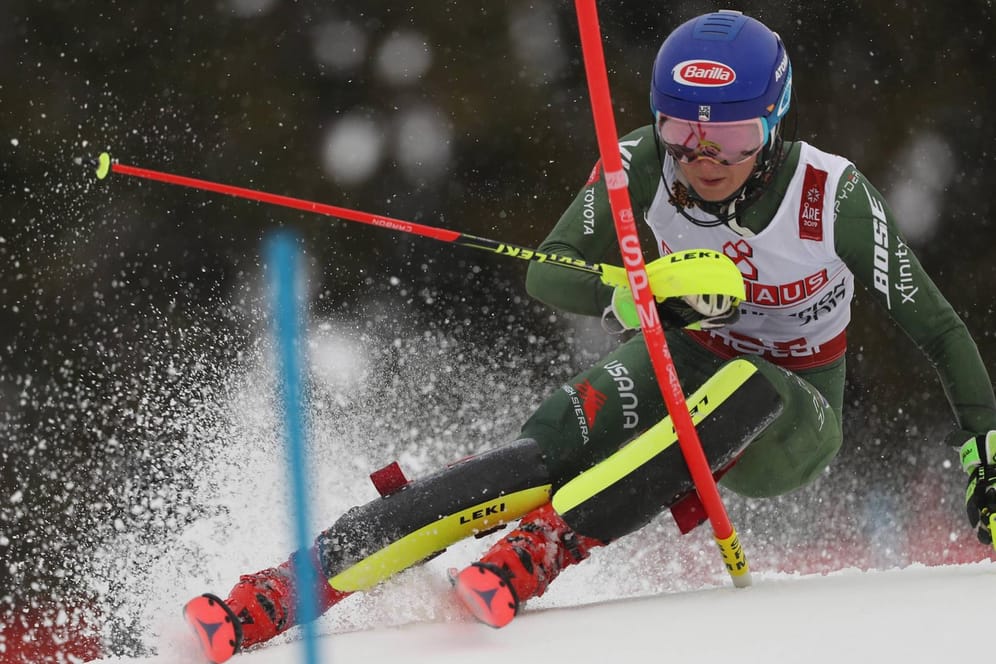 Medaillensammlerin bei der WM: Mikaela Shiffrin gewann in Are nach dem Super-G auch den Slalom.