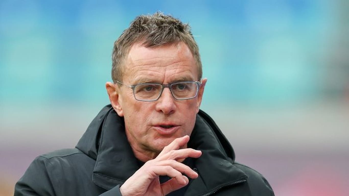 Leipzigs Trainer Ralf Rangnick glaubt nicht an eine Rückkehr zum VfB Stuttgart.