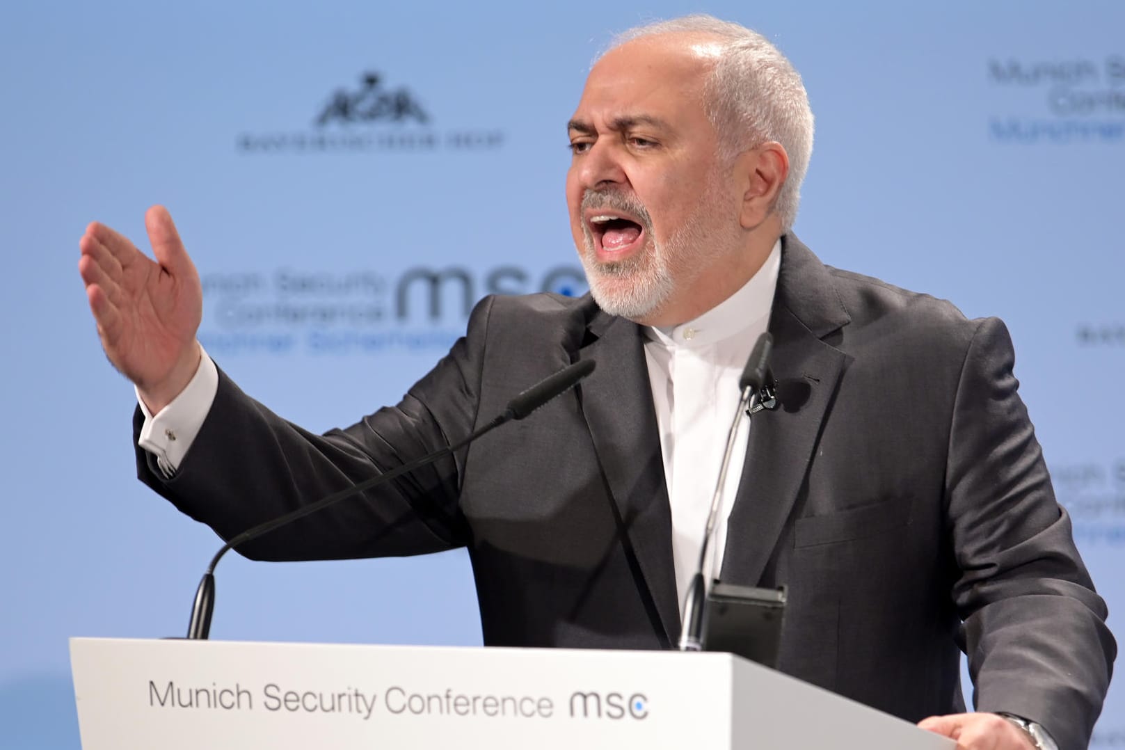 Mohammad Javad Zarif: Der iranische Außenminister erhebt auf der Münchner Sicherheitskonferenz Vorwürfe gegen die USA.